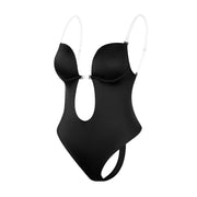 Bodysuit Shapewear Deep V-Neck Body Shaper Backless U Plunge - Soul And Me Store